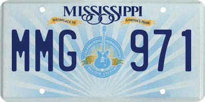 MS license plate MMG971