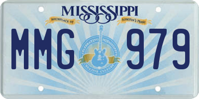 MS license plate MMG979