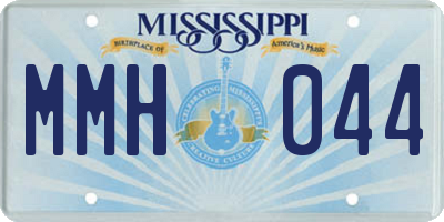 MS license plate MMH044