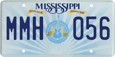 MS license plate MMH056