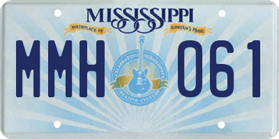 MS license plate MMH061