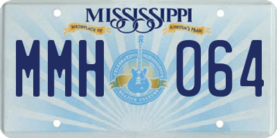 MS license plate MMH064