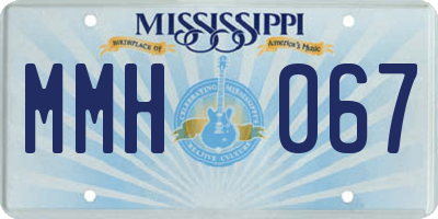 MS license plate MMH067