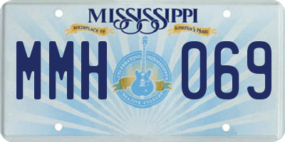 MS license plate MMH069