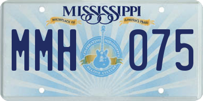 MS license plate MMH075