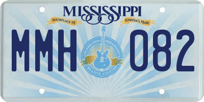MS license plate MMH082