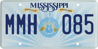 MS license plate MMH085