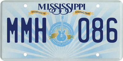 MS license plate MMH086