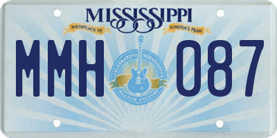 MS license plate MMH087