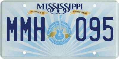 MS license plate MMH095