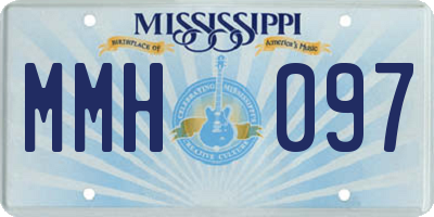 MS license plate MMH097