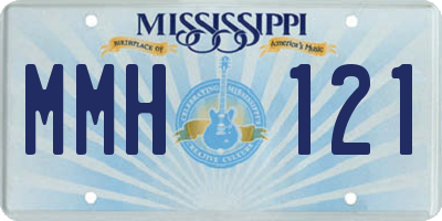 MS license plate MMH121