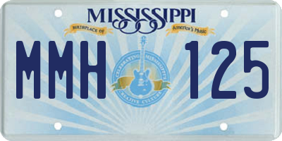 MS license plate MMH125