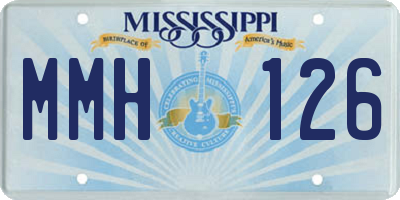 MS license plate MMH126