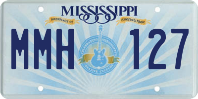 MS license plate MMH127