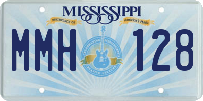MS license plate MMH128