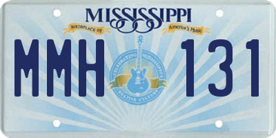 MS license plate MMH131