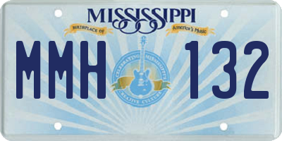 MS license plate MMH132