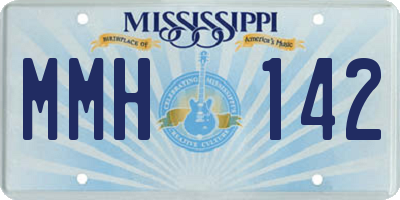 MS license plate MMH142