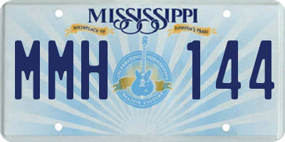 MS license plate MMH144