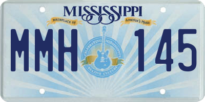 MS license plate MMH145