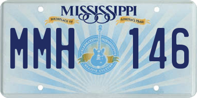 MS license plate MMH146