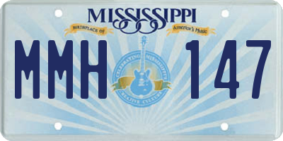 MS license plate MMH147