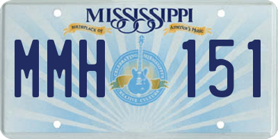 MS license plate MMH151