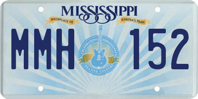 MS license plate MMH152