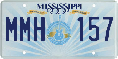 MS license plate MMH157