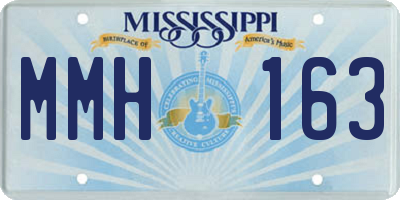 MS license plate MMH163