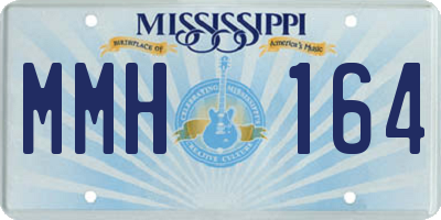 MS license plate MMH164