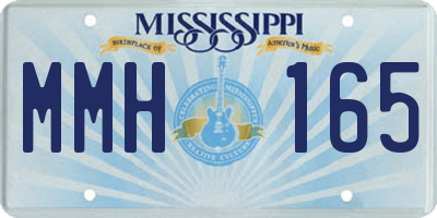 MS license plate MMH165