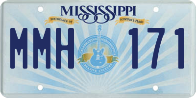 MS license plate MMH171