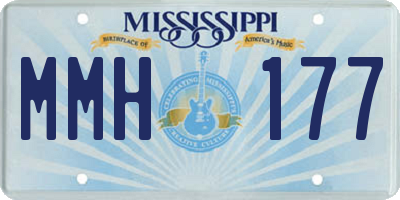 MS license plate MMH177