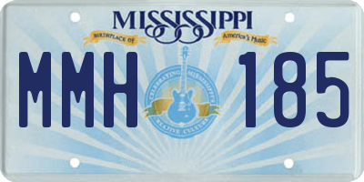 MS license plate MMH185
