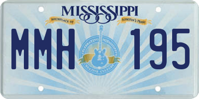 MS license plate MMH195