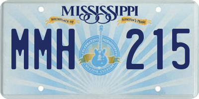 MS license plate MMH215