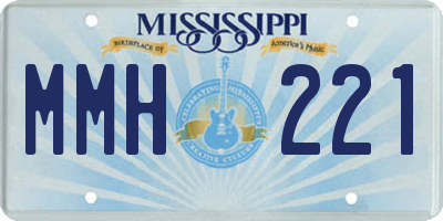 MS license plate MMH221