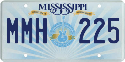 MS license plate MMH225