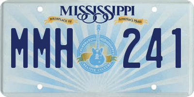 MS license plate MMH241
