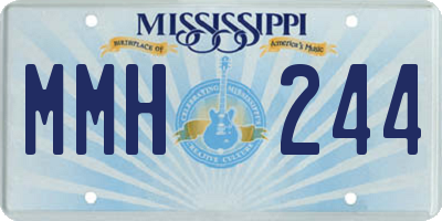 MS license plate MMH244
