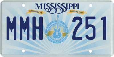 MS license plate MMH251