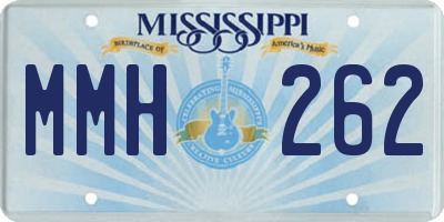 MS license plate MMH262