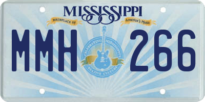 MS license plate MMH266
