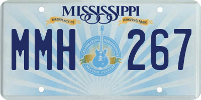 MS license plate MMH267