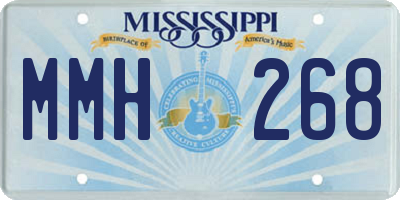 MS license plate MMH268