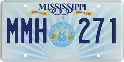 MS license plate MMH271