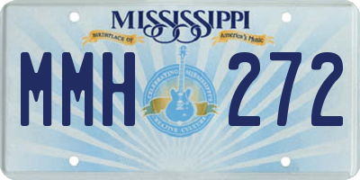 MS license plate MMH272