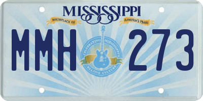MS license plate MMH273